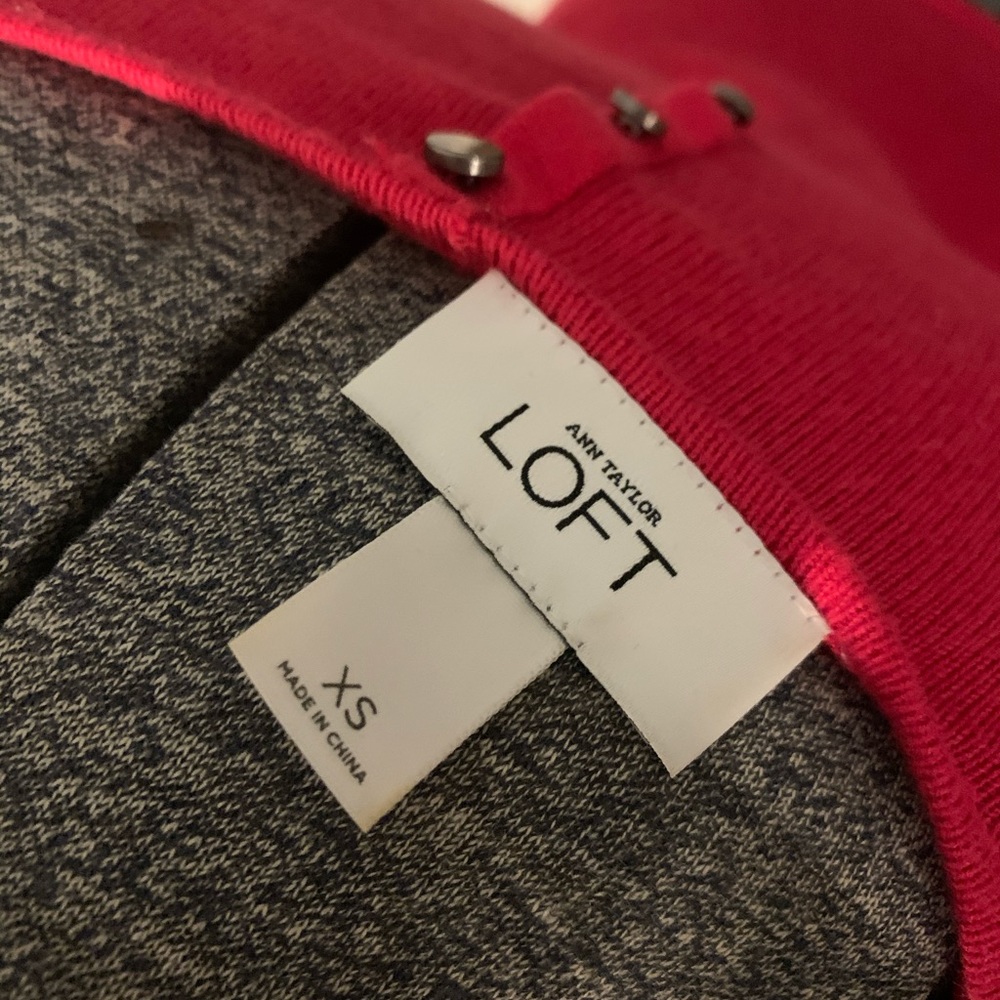Loft Red Sweater - Picture 3 of 3